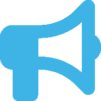 Bullhorn icon representing the marketing resources you'll access with Austin property management services
